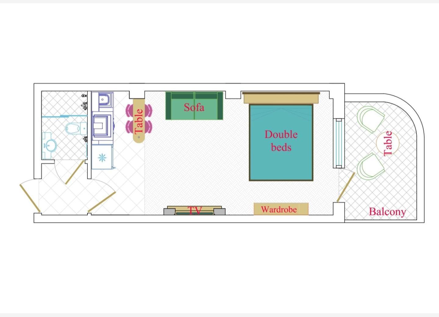 באקו Leyla Apartments 2 חדר תמונה